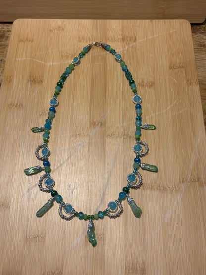 Land &amp; Sea - Handmade Beaded Necklace