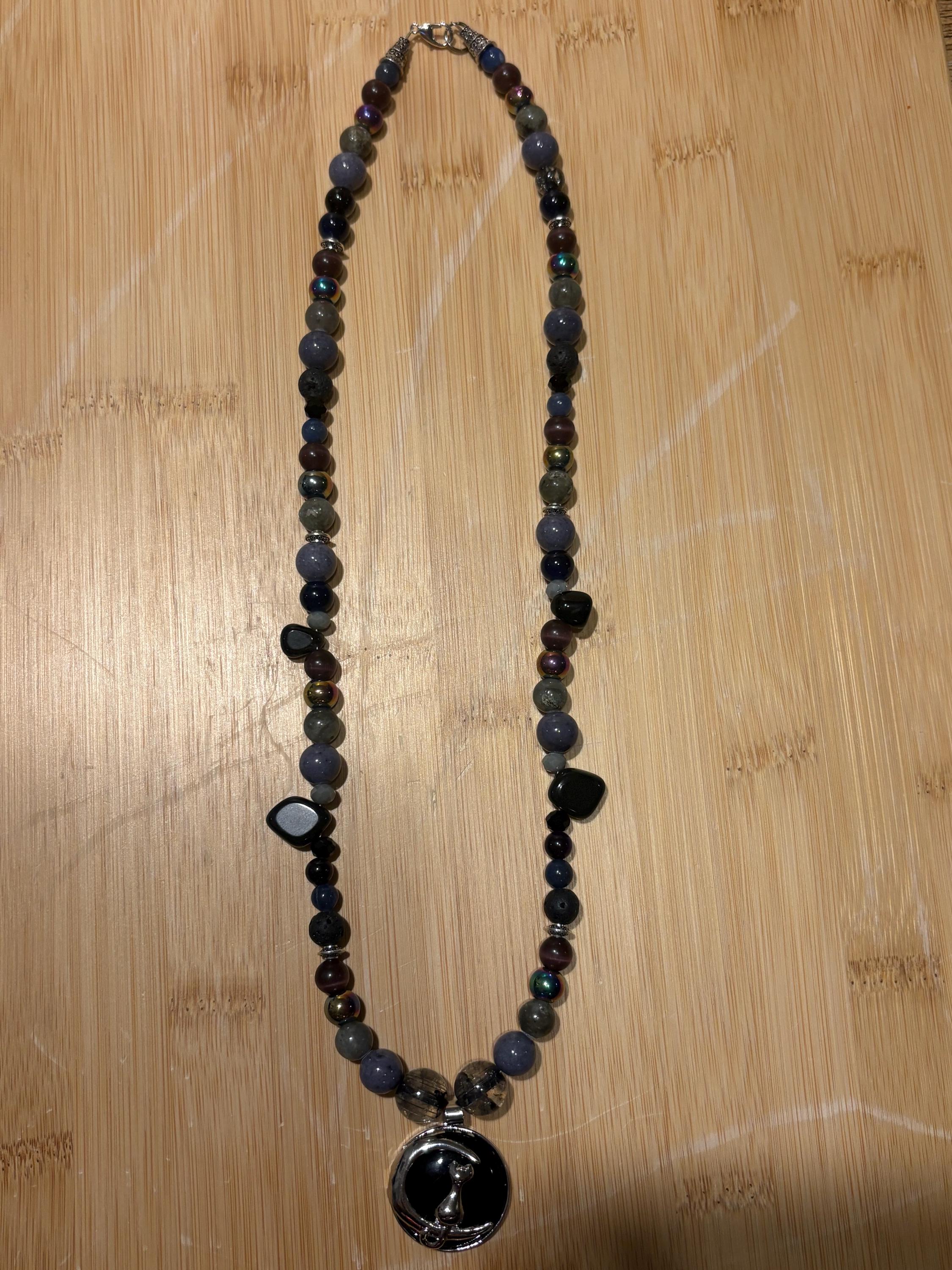 Onyx Night - Handmade Beaded Necklace