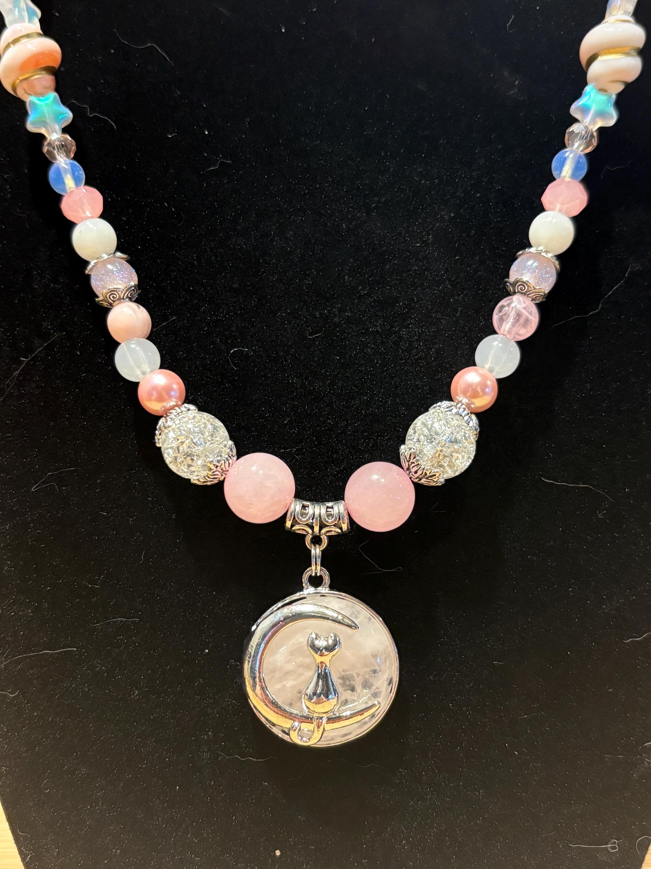 Moonkeeper’s Familiar - Handmade Beaded Necklace