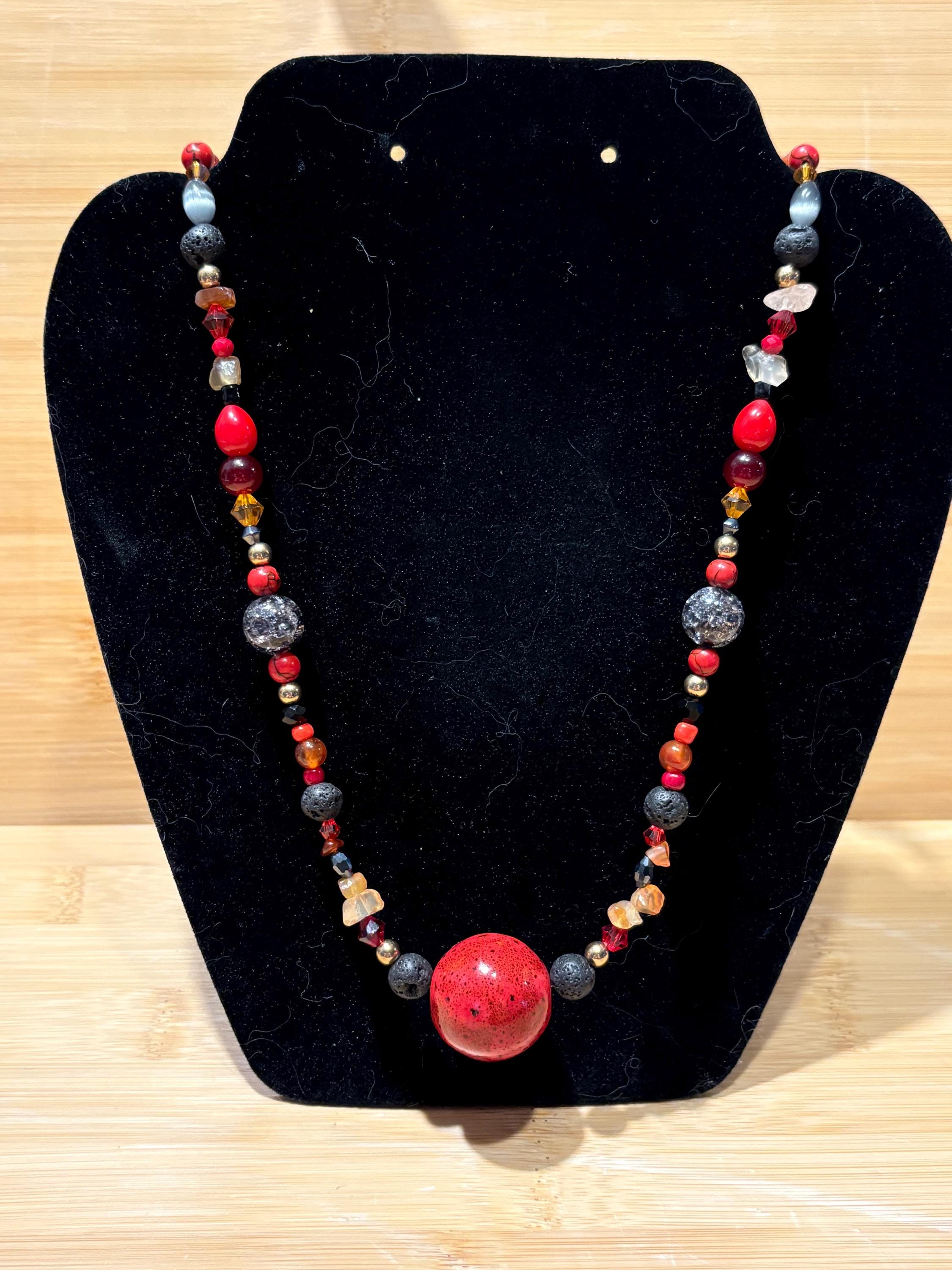 Thru Dragon’s Fire - Handmade Beaded Jewelry Set