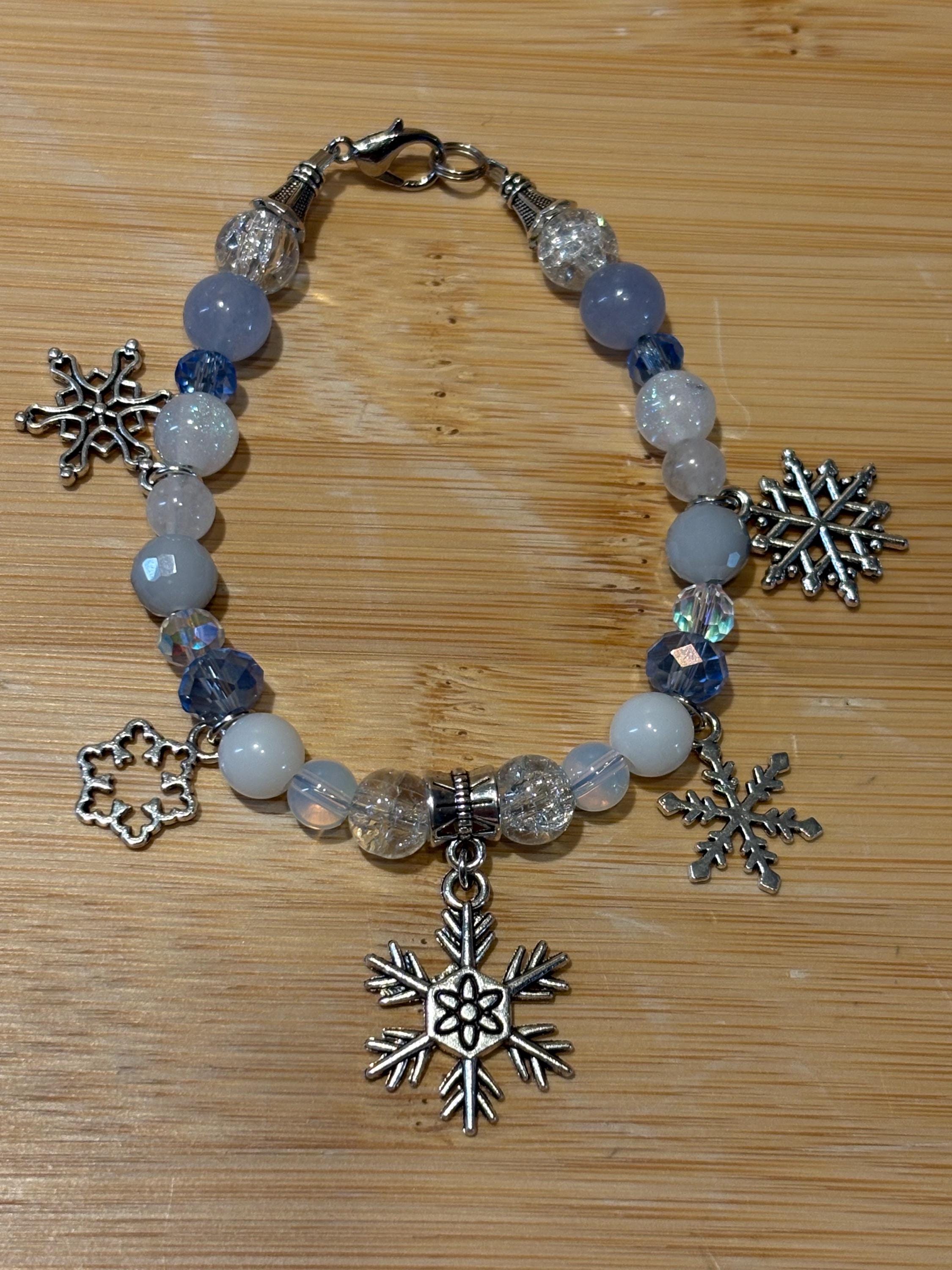 Queen Frost - Handmade Beaded Charm Bracelet