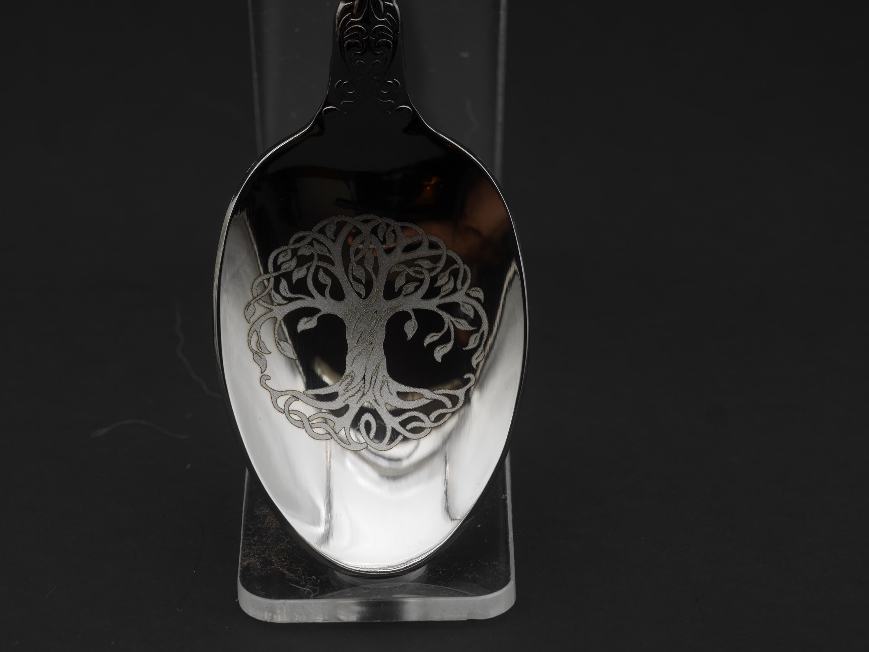 Tree of Life Witches | Pagan Teaspoon For Stirring In Intent - Engraved Stainless Steel