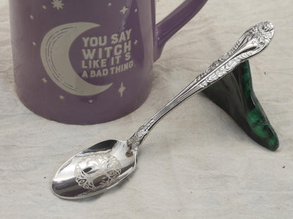 Tree of Life Witches | Pagan Teaspoon For Stirring In Intent - Engraved Stainless Steel