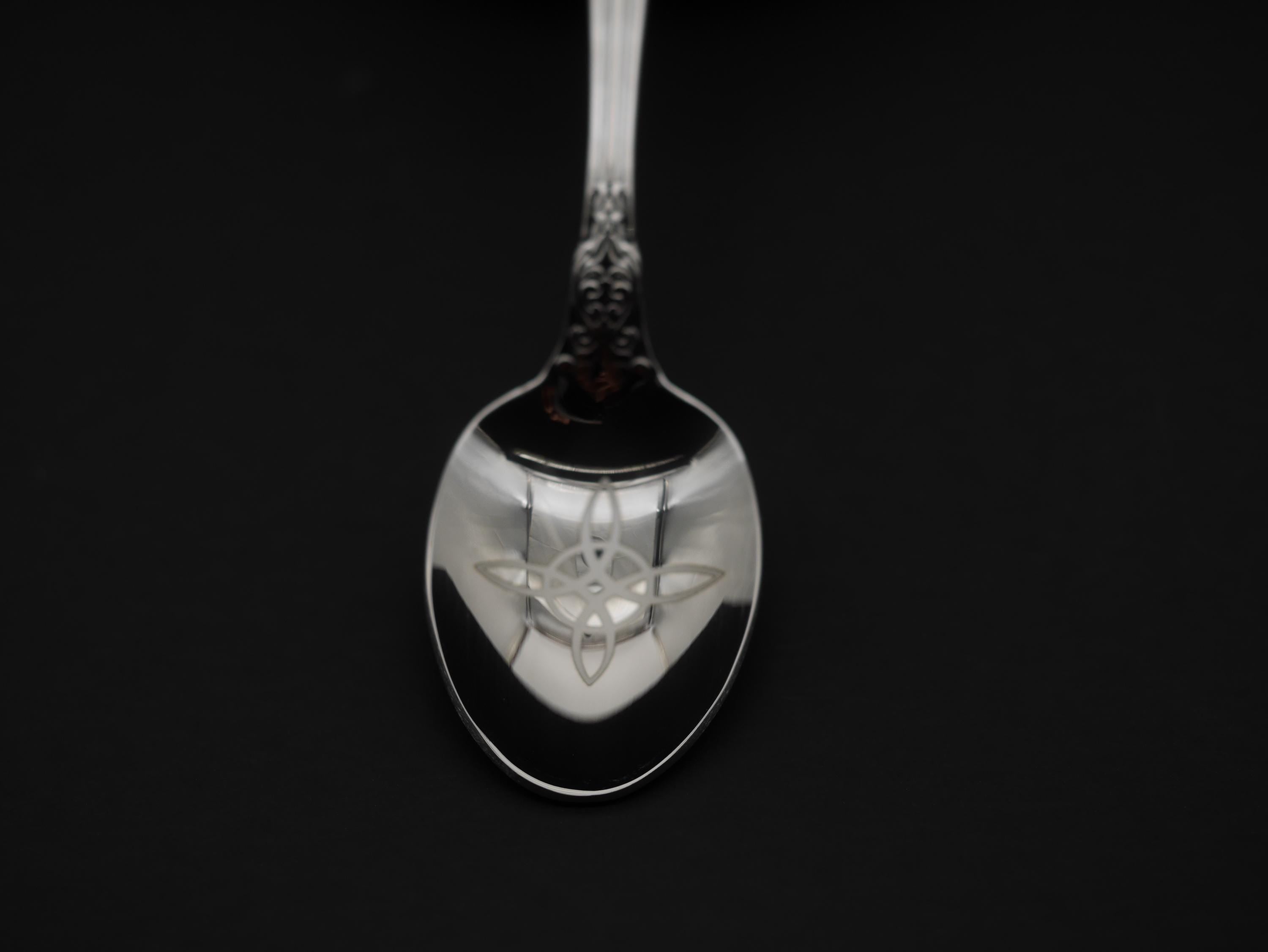 Witches Knot Witches Teaspoon For Stirring In Intent - Engraved Stainless Steel