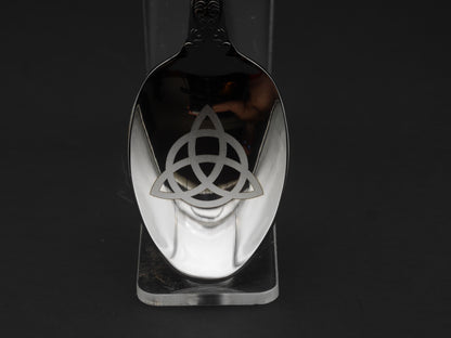 Triquetra Witches Teaspoon For Stirring In Intent - Engraved Stainless Steel