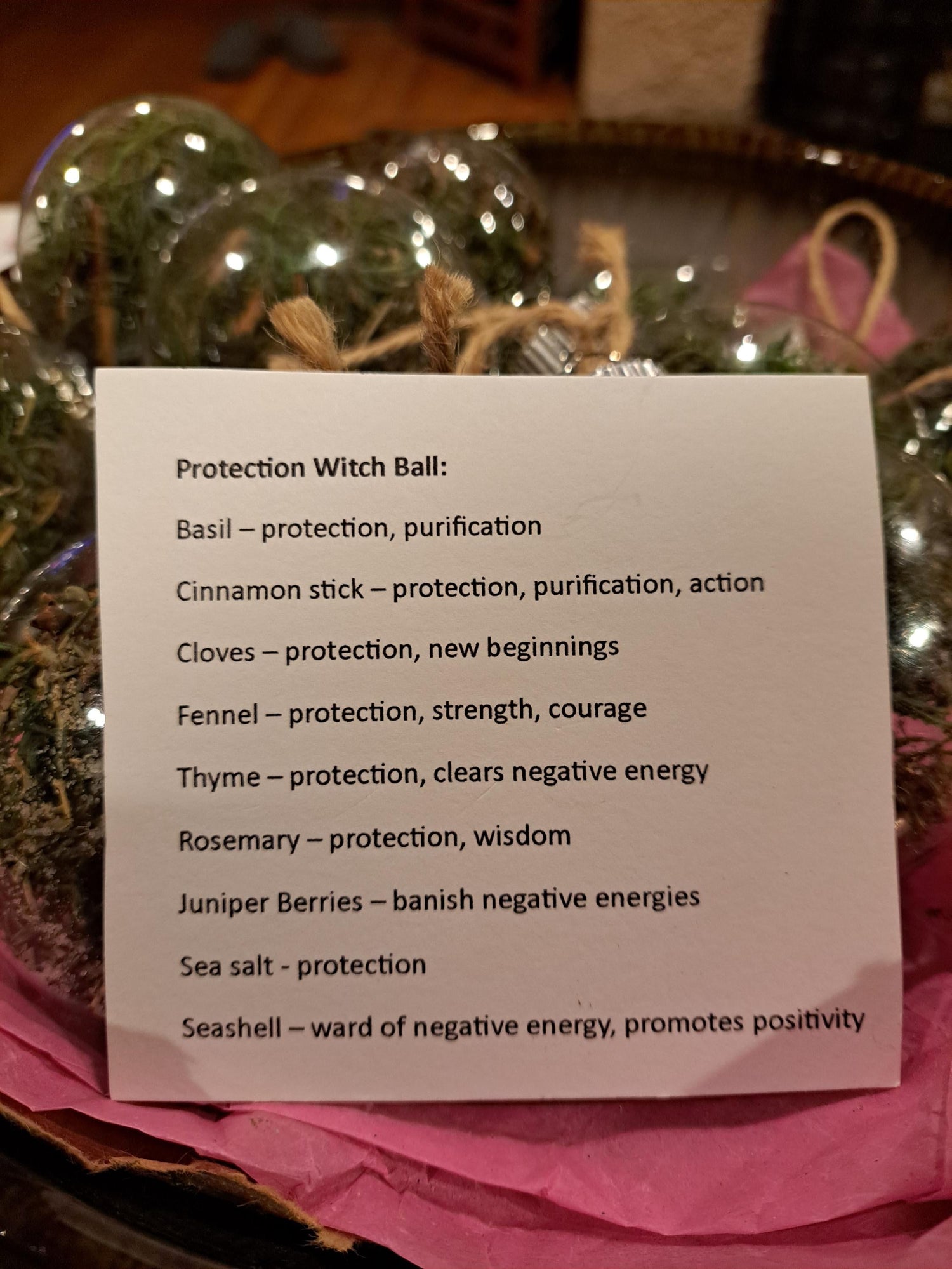 Herbal Witch Ball: Home Protection Amulet