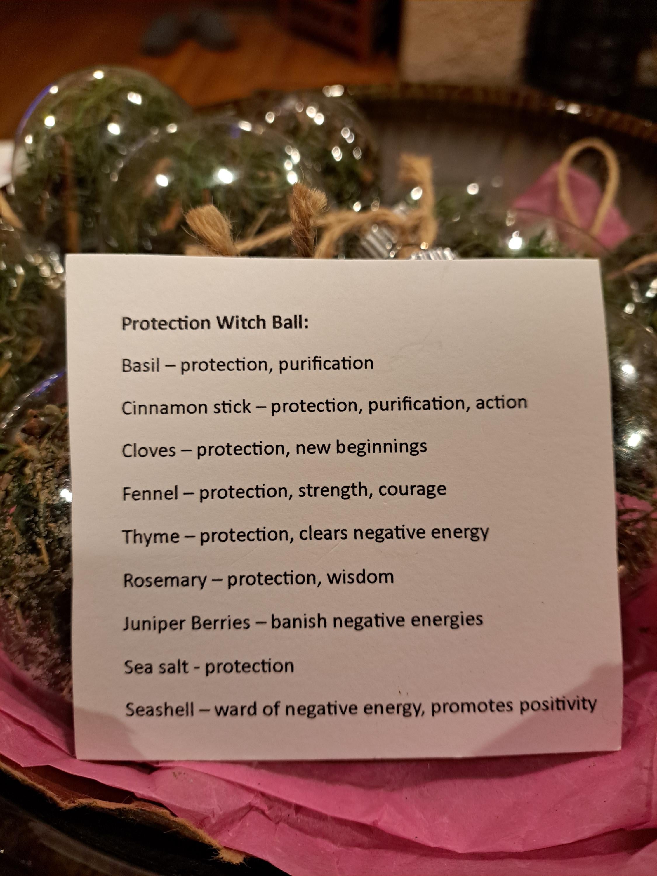 Herbal Witch Ball: Home Protection Amulet