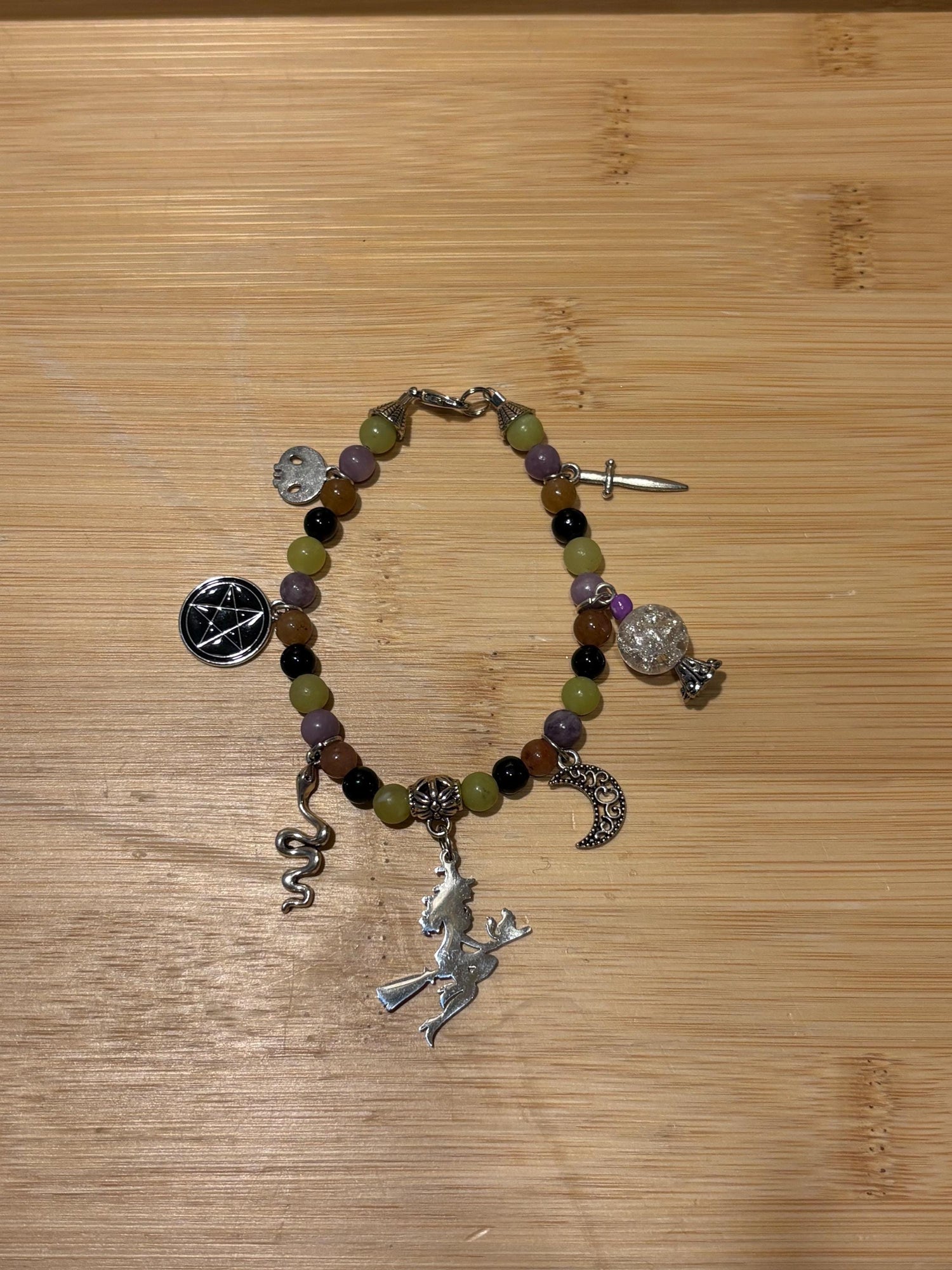 Or A Treat? - Handmade Beaded Charm Bracelet