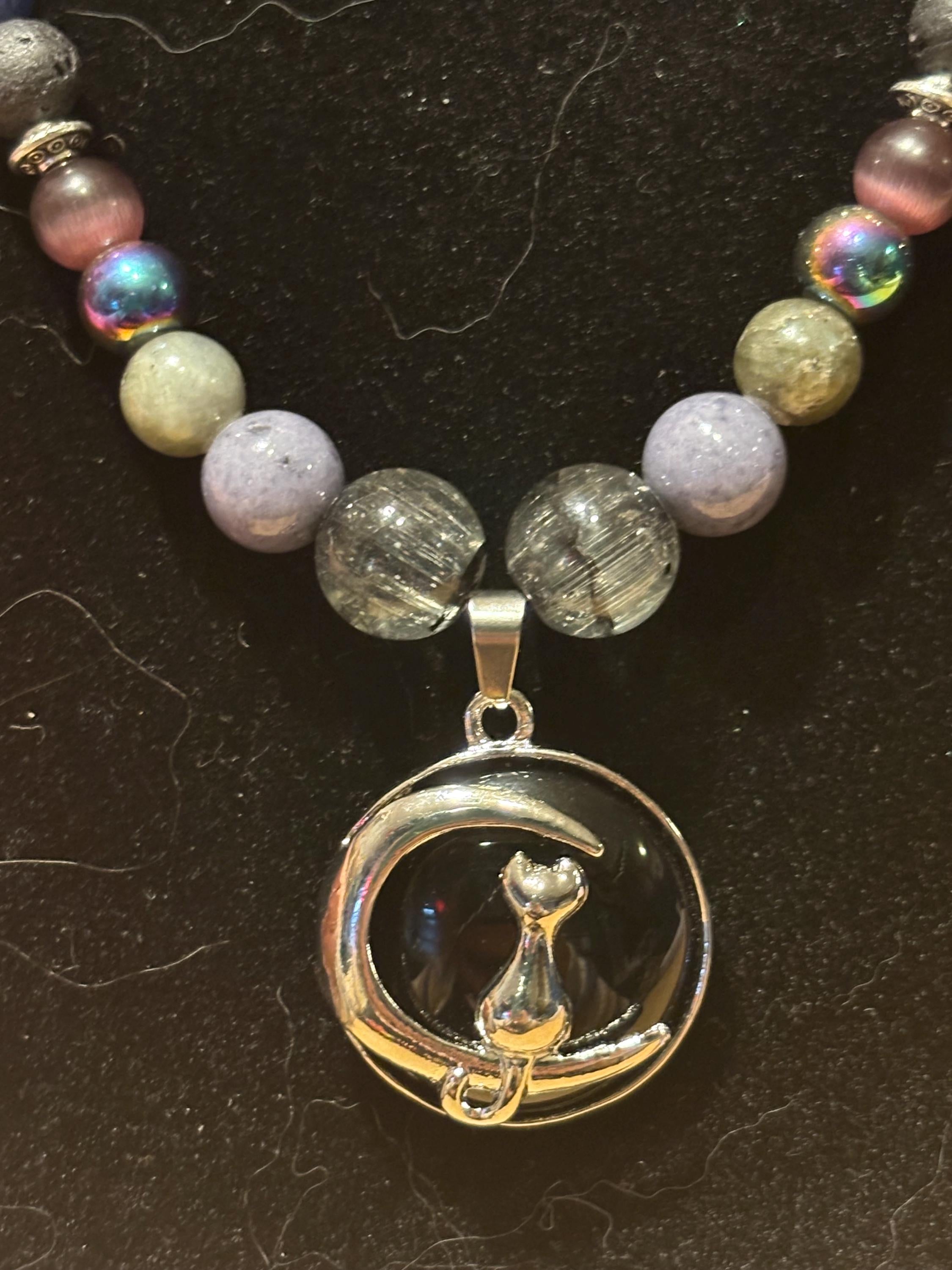 Onyx Night - Handmade Beaded Necklace