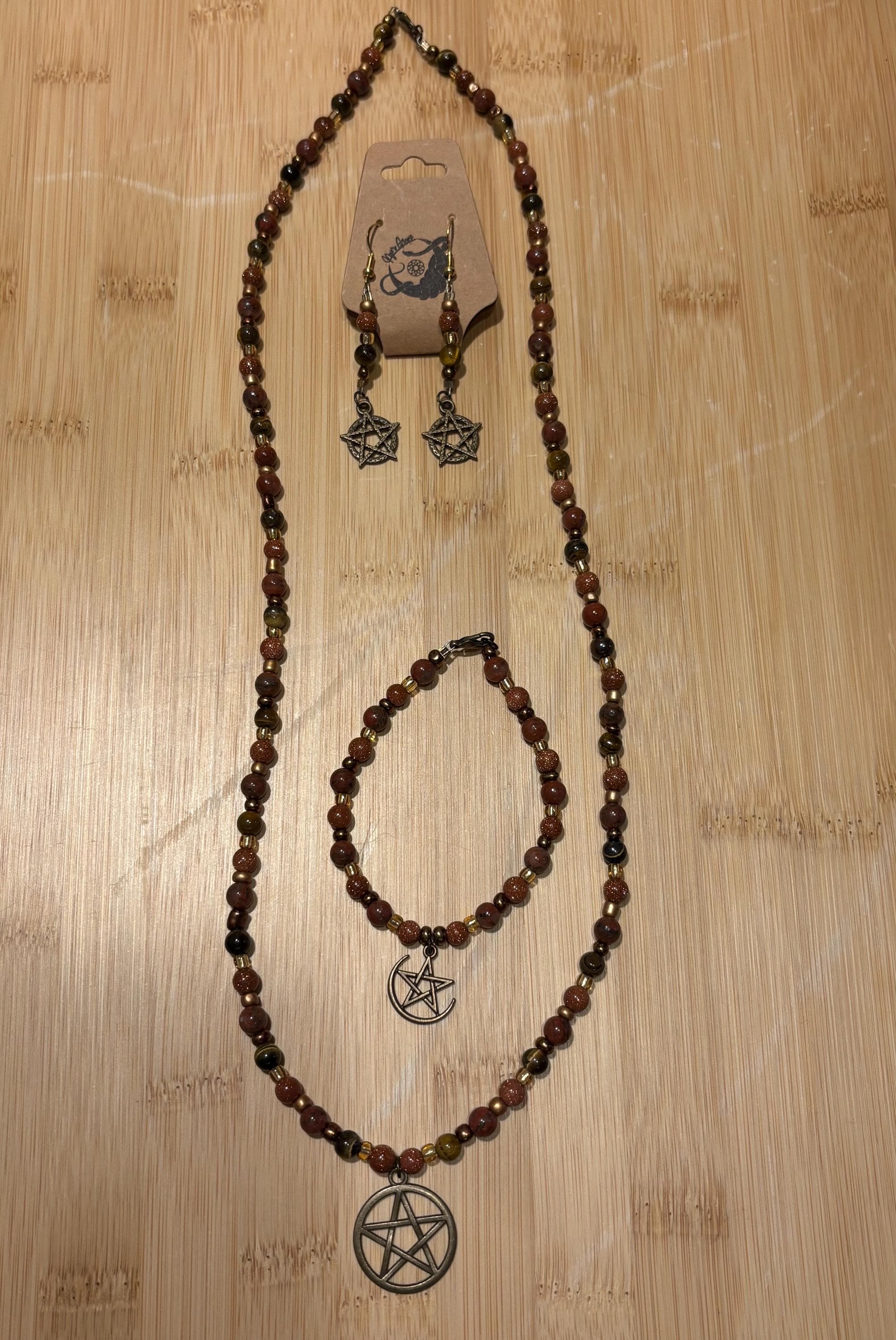 Golden Dawn - Handmade Beaded Jewelry Set
