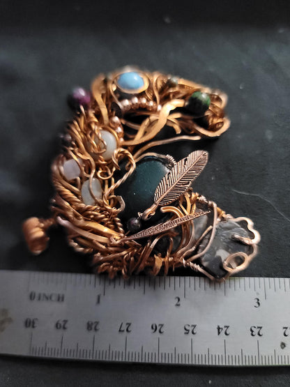Copper Wire Horse Necklace, horse ornament, horse gifts,  wild horse mustang, Equestrian Pendant