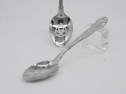Triquetra Witches Teaspoon For Stirring In Intent - Engraved Stainless Steel