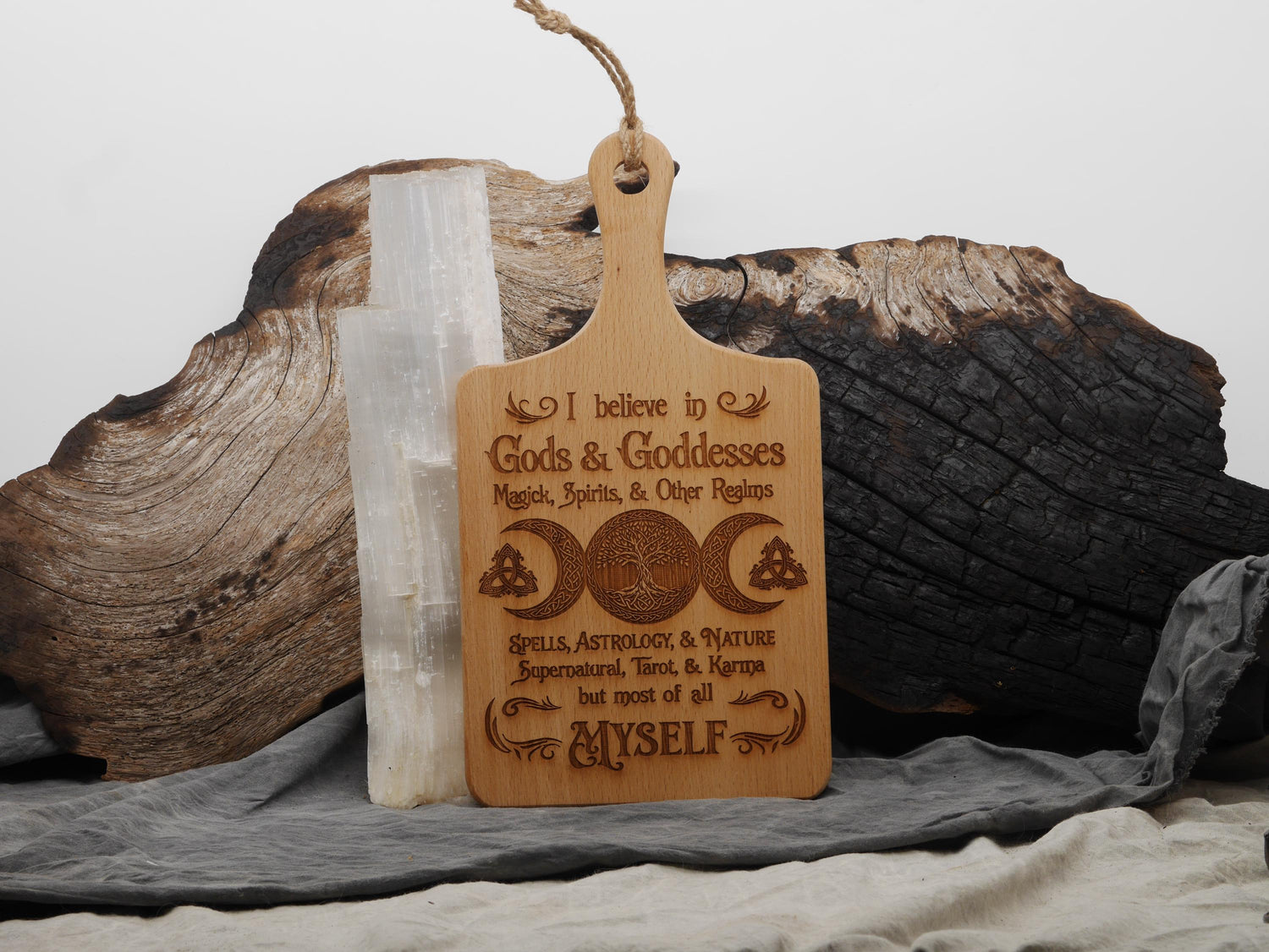 Large Gods and Goddesses Wood Cutting Board: Witchy / Pagan Decor