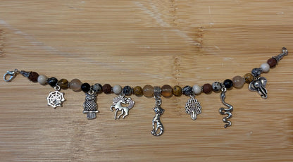 Friendly Familiars - Handmade Beaded Charm Bracelet