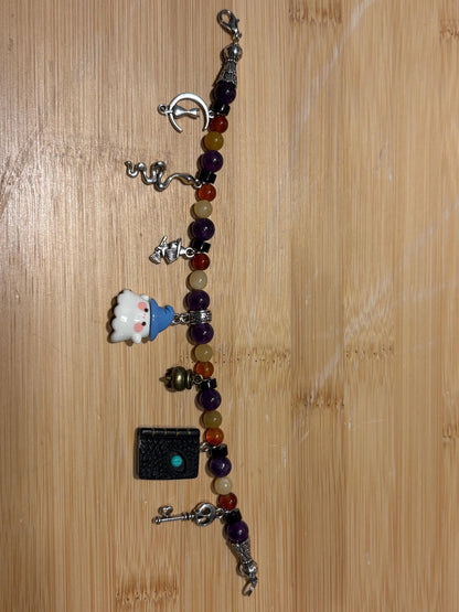 Is It A Trick? - Handmade Beaded Charm Bracelet
