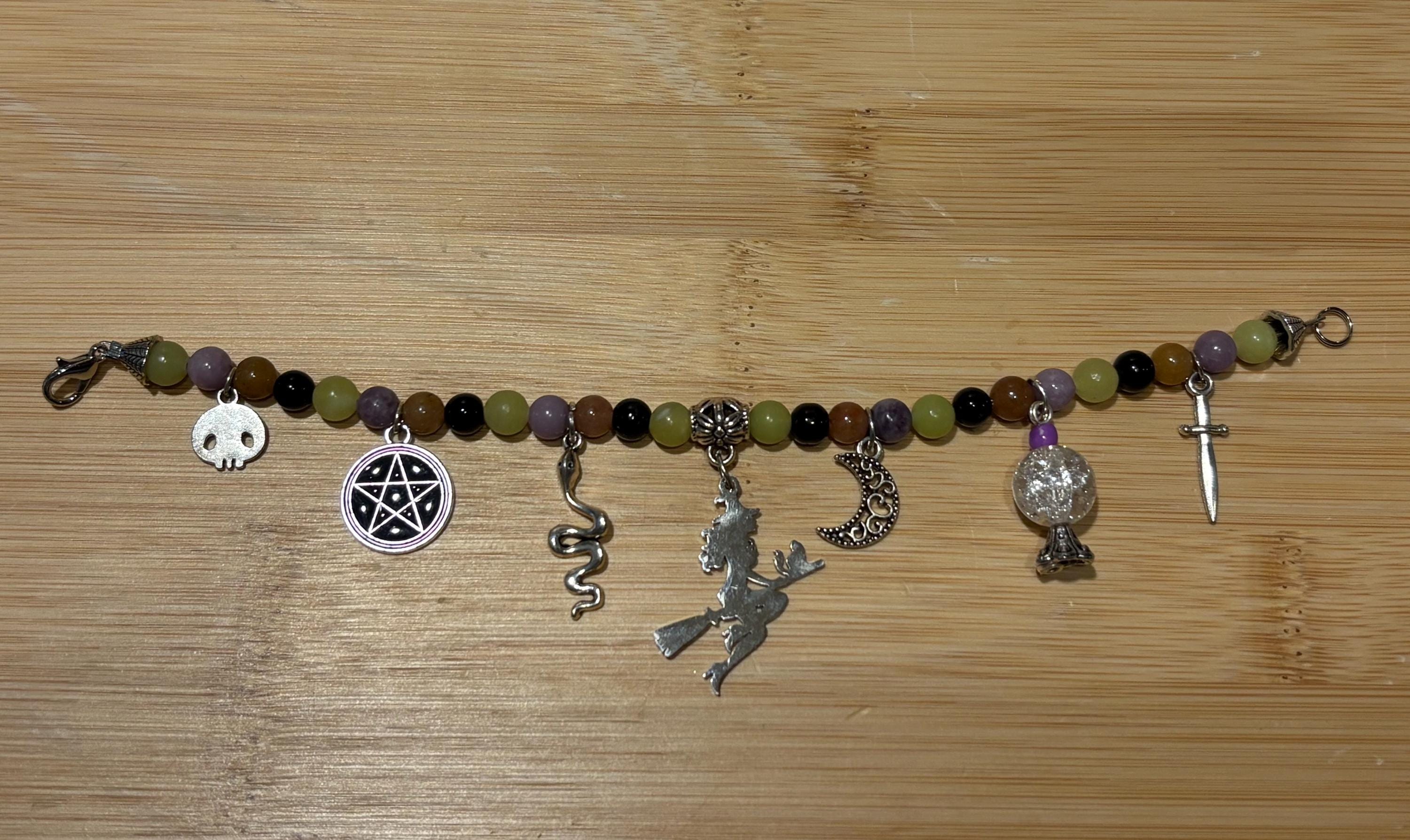 Or A Treat? - Handmade Beaded Charm Bracelet