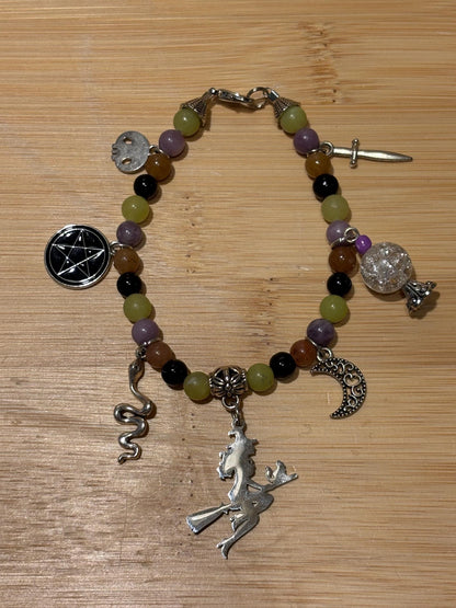 Or A Treat? - Handmade Beaded Charm Bracelet