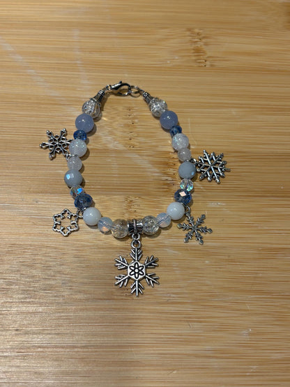 Queen Frost - Handmade Beaded Charm Bracelet