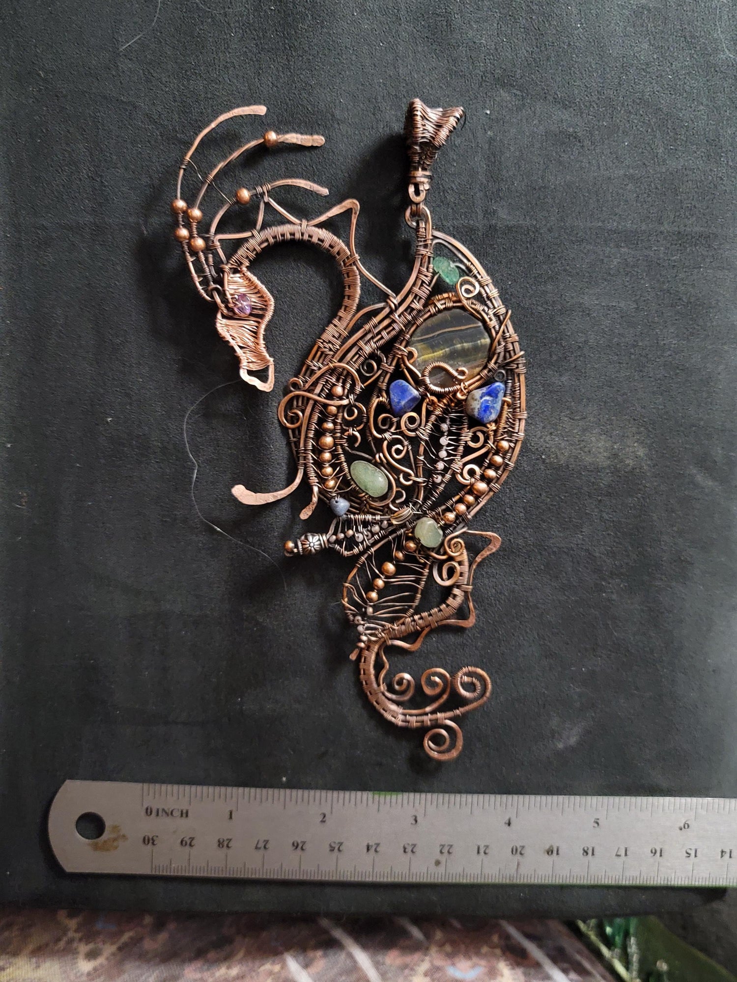 Dragon necklace, new age dragon lover gift, woman girl gift, fantasy necklace pagan, trendy boho necklace, spiritual gift, sister gift