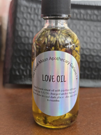 Handcrafted Ritual Oils– Attraction, Romance/  Money, Abundance/Protection Energy