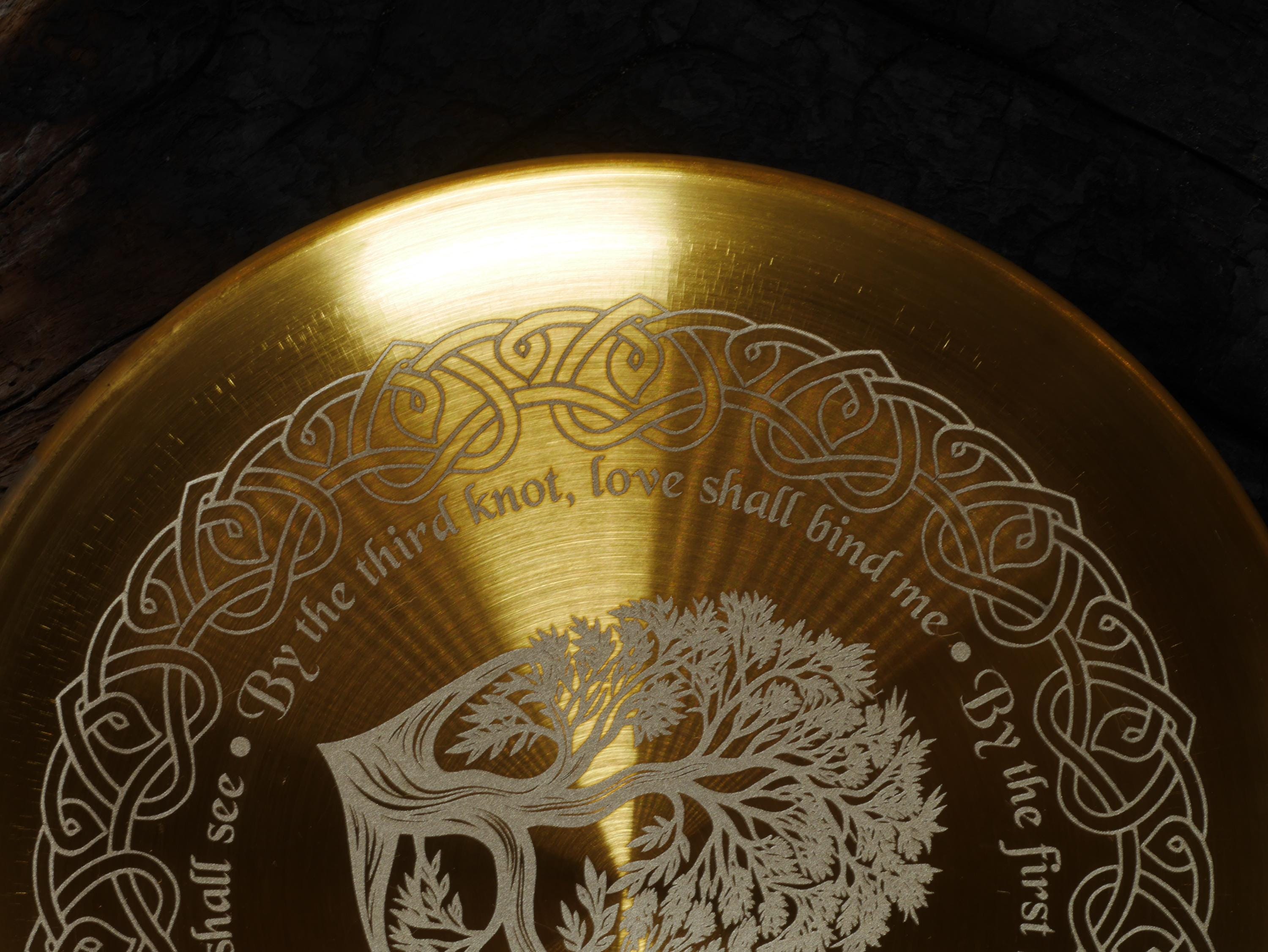 Gold Toned Love &amp; Soul Mate Attraction Altar/Offering Tray