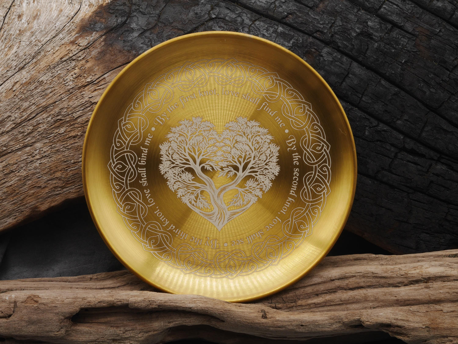 Gold Toned Love &amp; Soul Mate Attraction Altar/Offering Tray