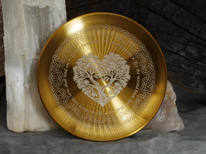 Gold Toned Love &amp; Soul Mate Attraction Altar/Offering Tray