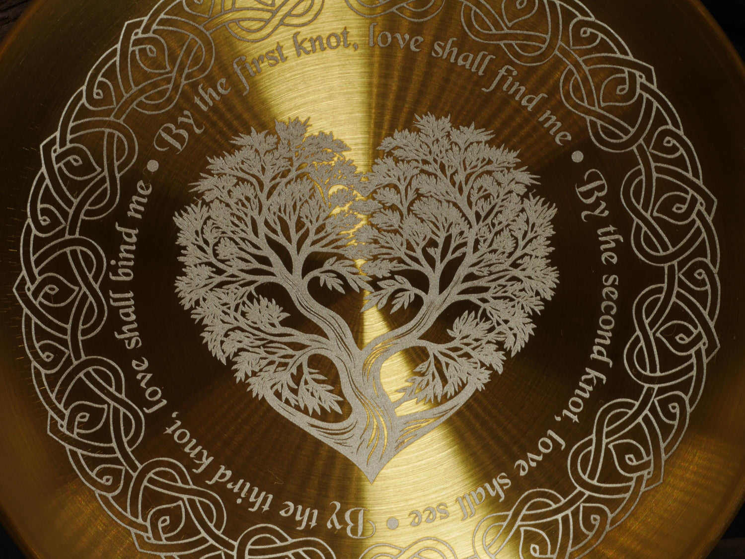Gold Toned Love &amp; Soul Mate Attraction Altar/Offering Tray