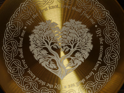 Gold Toned Love &amp; Soul Mate Attraction Altar/Offering Tray