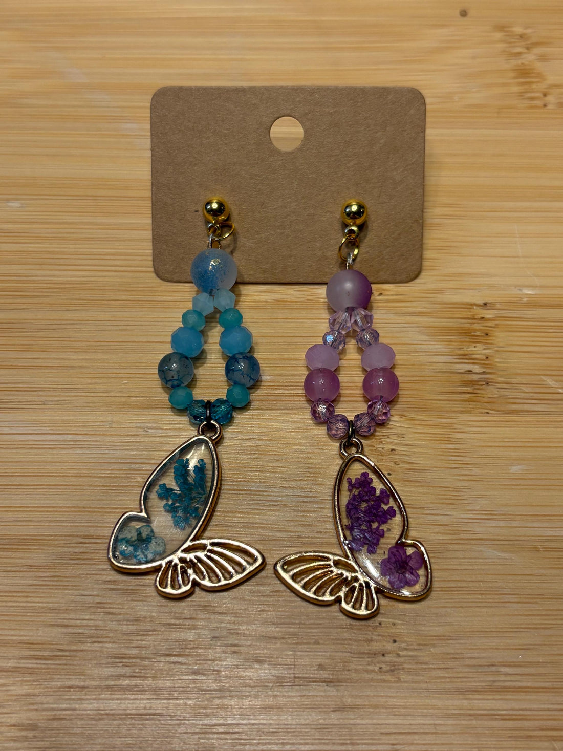 Flutterby - Handmade Beaded Earrings