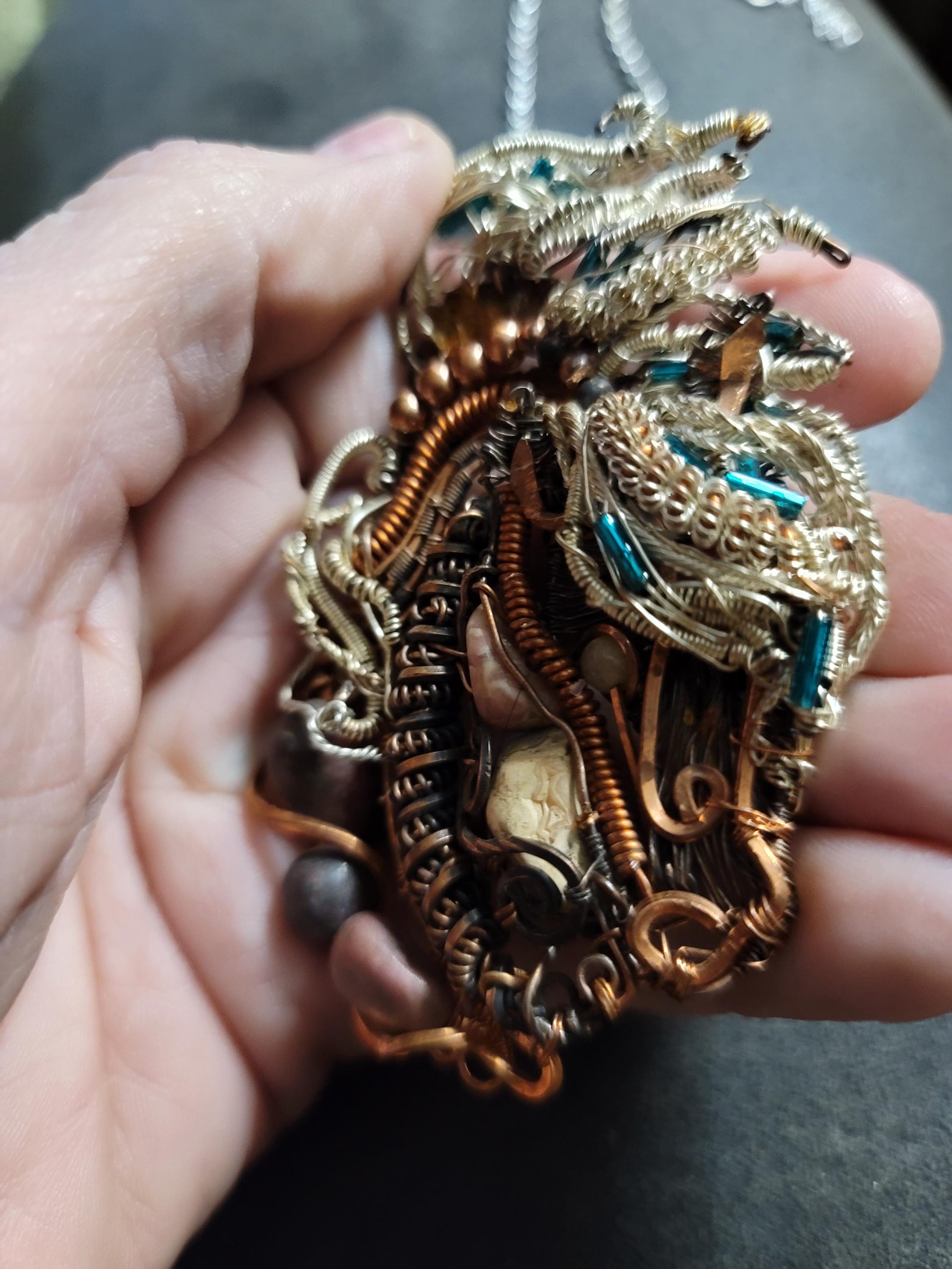 Copper silver mustang horse necklace,horse pendant,equestrian gifts for trainers,horse gifts women, wild horse, turquoise unique, western