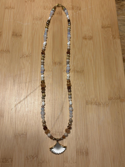 Sacred Shoreline - Handmade Beaded Necklace