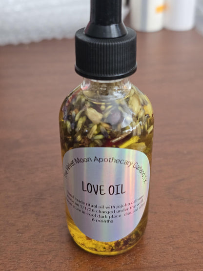 Handcrafted Ritual Oils– Attraction, Romance/  Money, Abundance/Protection Energy