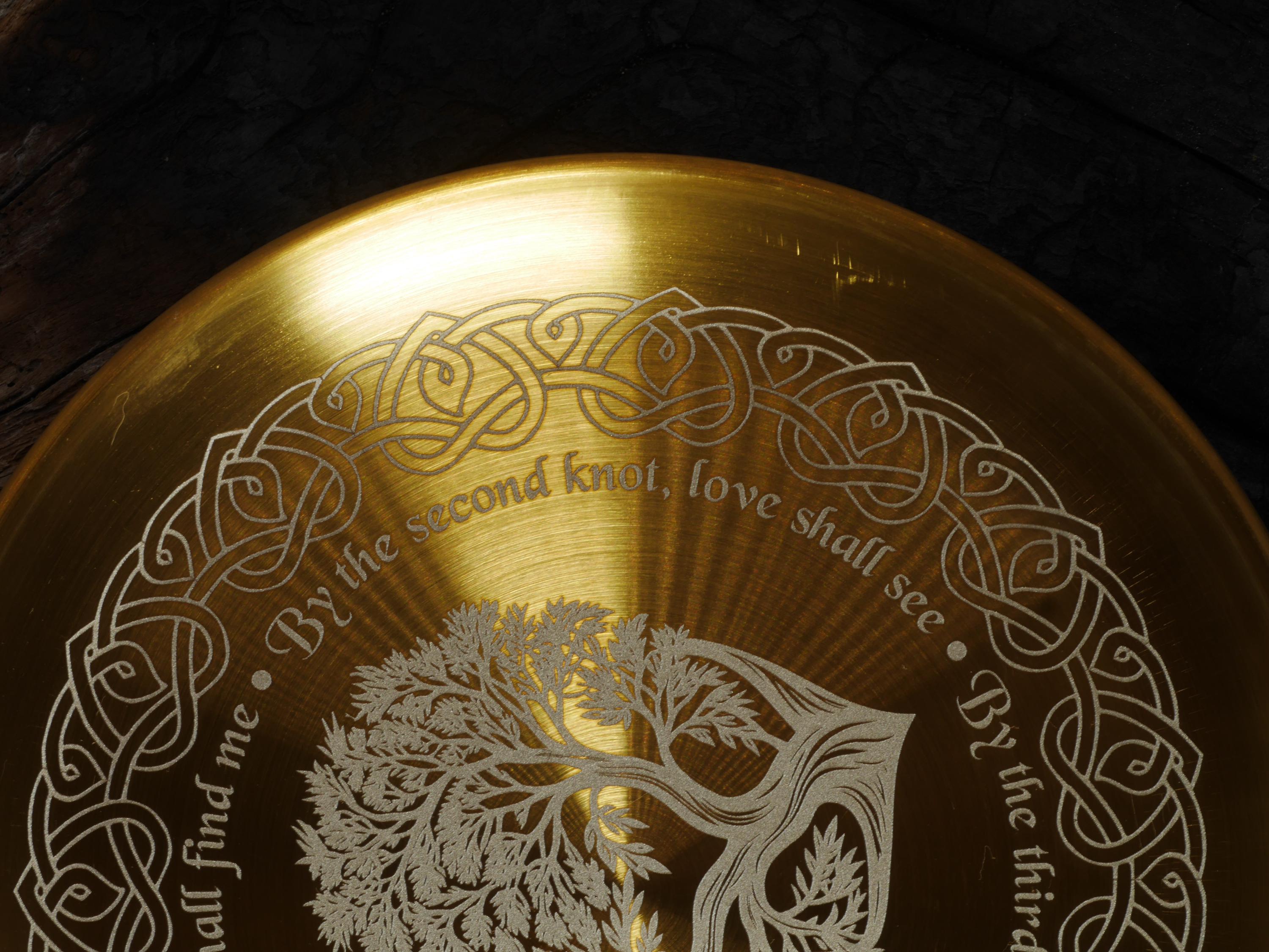 Gold Toned Love &amp; Soul Mate Attraction Altar/Offering Tray