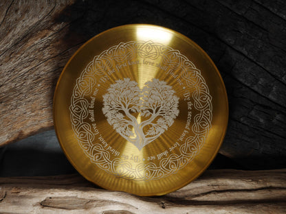 Gold Toned Love &amp; Soul Mate Attraction Altar/Offering Tray