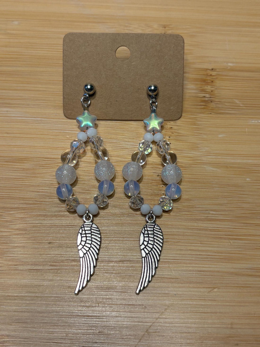 Wings of Grace - Handmade Beaded Earrings