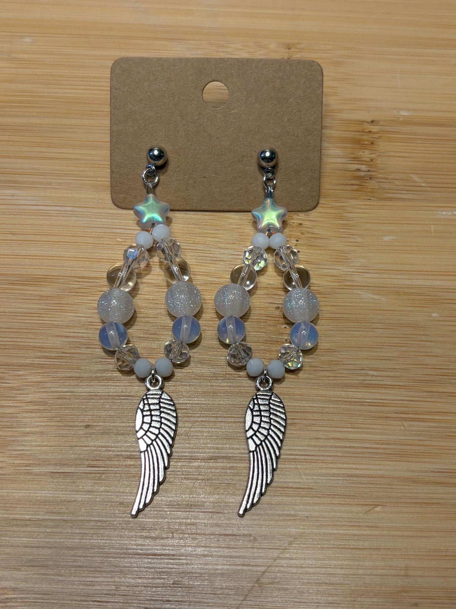 Wings of Grace - Handmade Beaded Earrings