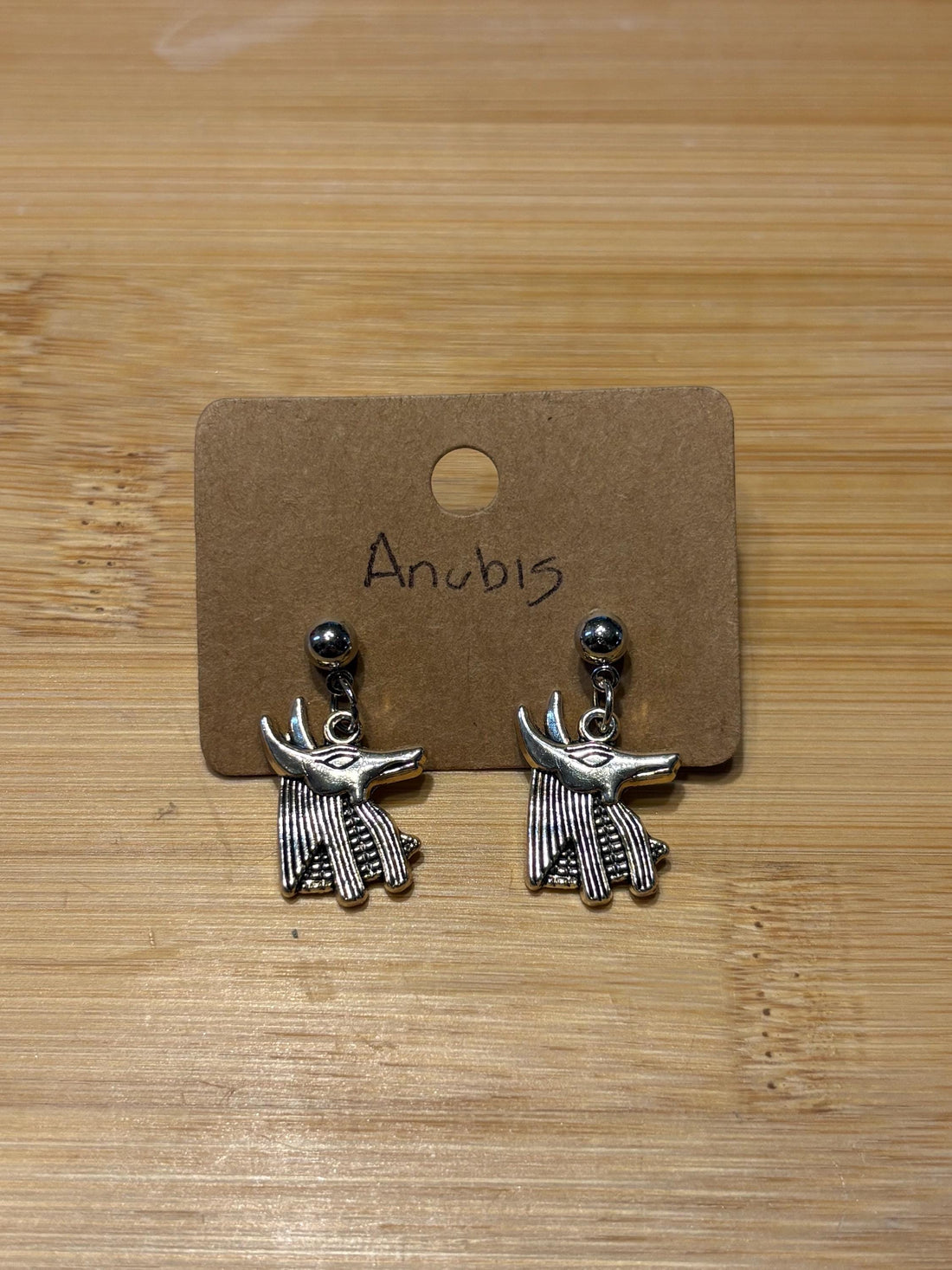 Anubis - Handmade Beaded Earrings