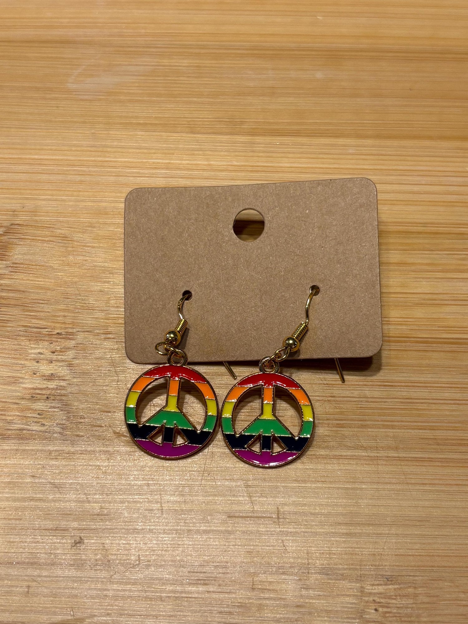 Peace and Pride - Handmade Beaded Earrings