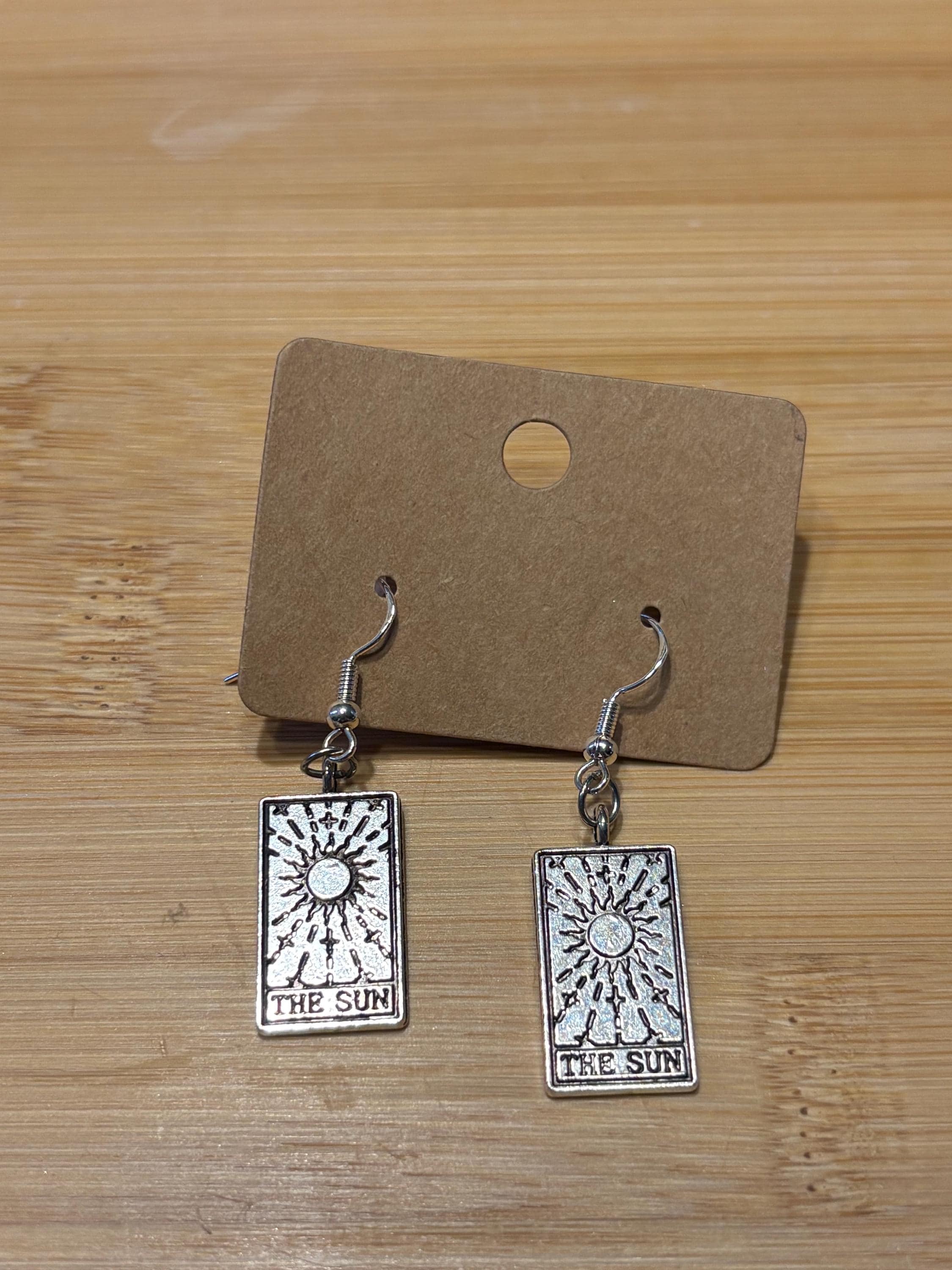 Sun Card - Handmade Beaded Earrings
