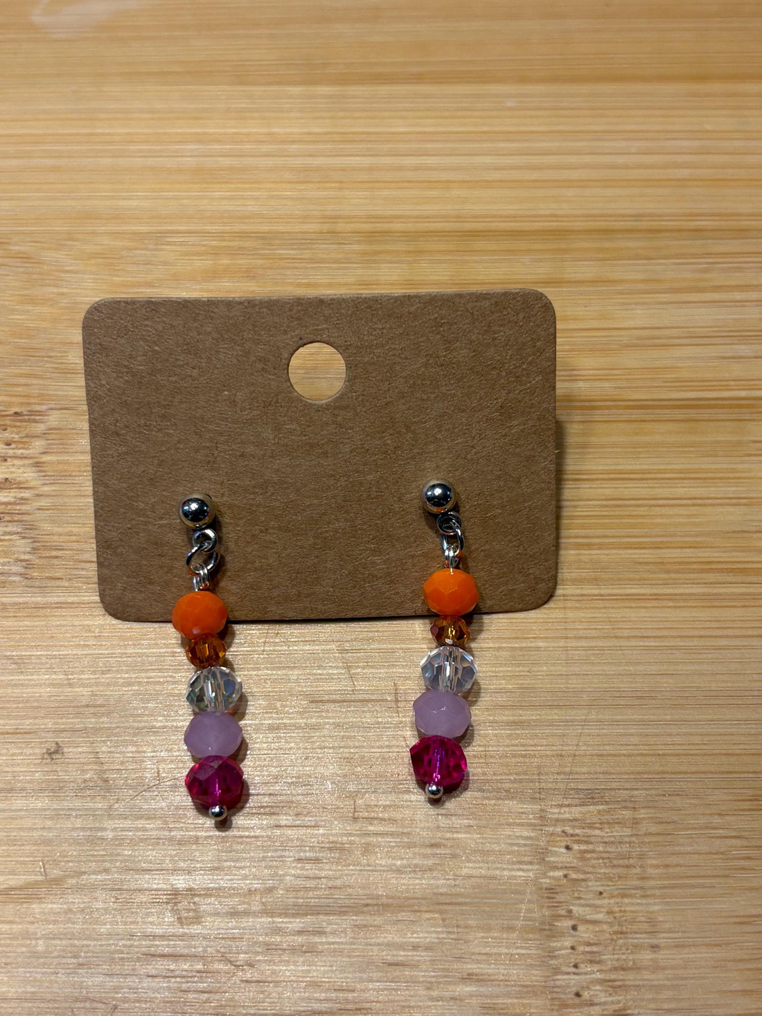Lesbian Pride - Handmade Beaded Earrings