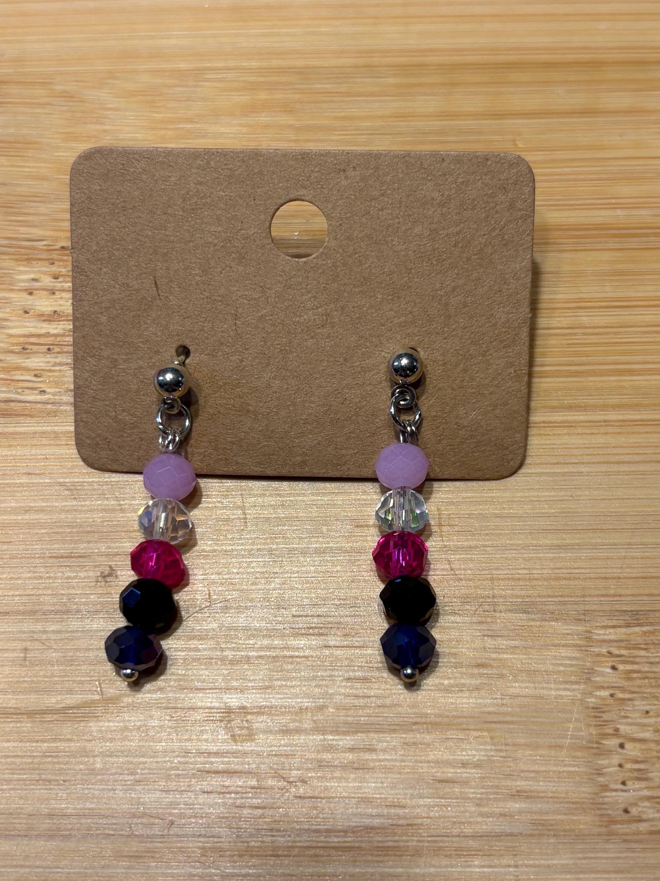 Genderfluid Pride - Handmade Beaded Earrings