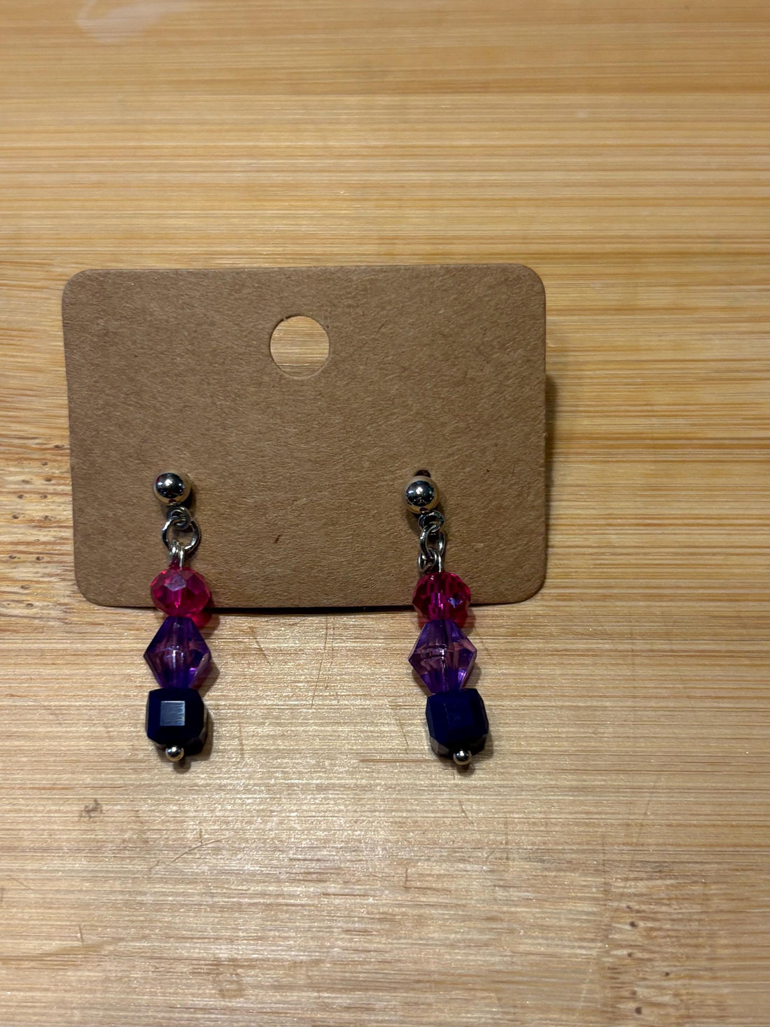 Bisexual Pride - Handmade Beaded Earrings