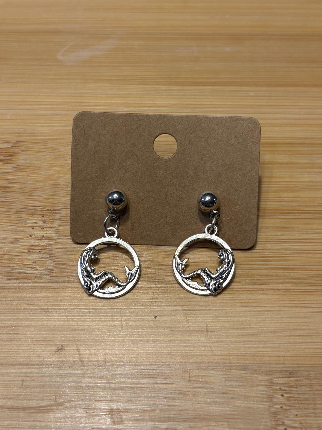 Mermaid Hoops - Handmade Beaded Earrings