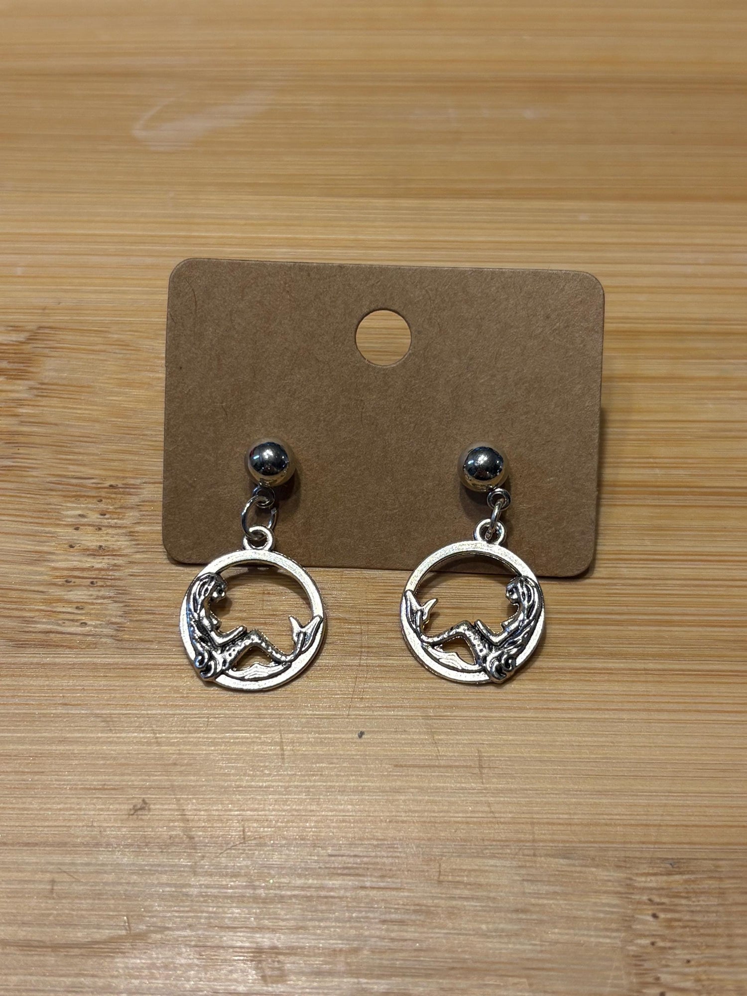 Mermaid Hoops - Handmade Beaded Earrings