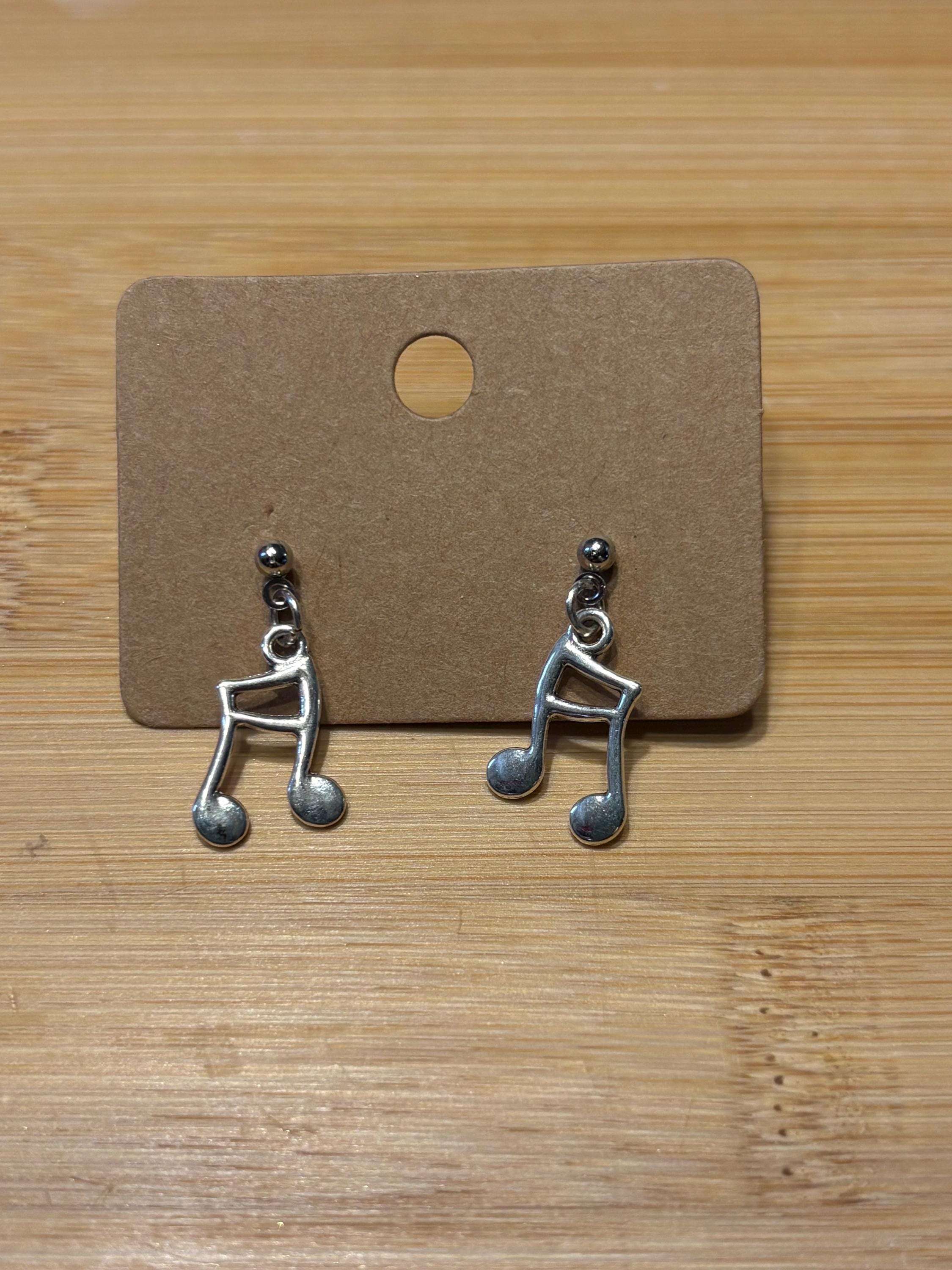 Music Notes - Handmade Beaded Earrings
