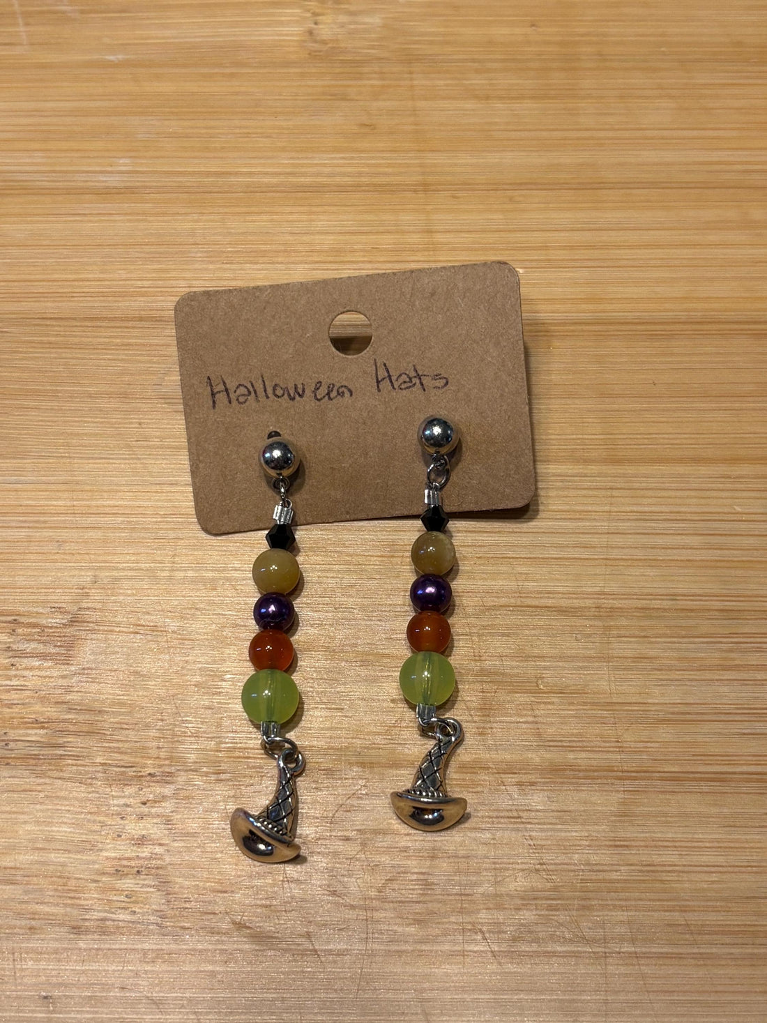 Halloween Hats - Handmade Beaded Earrings