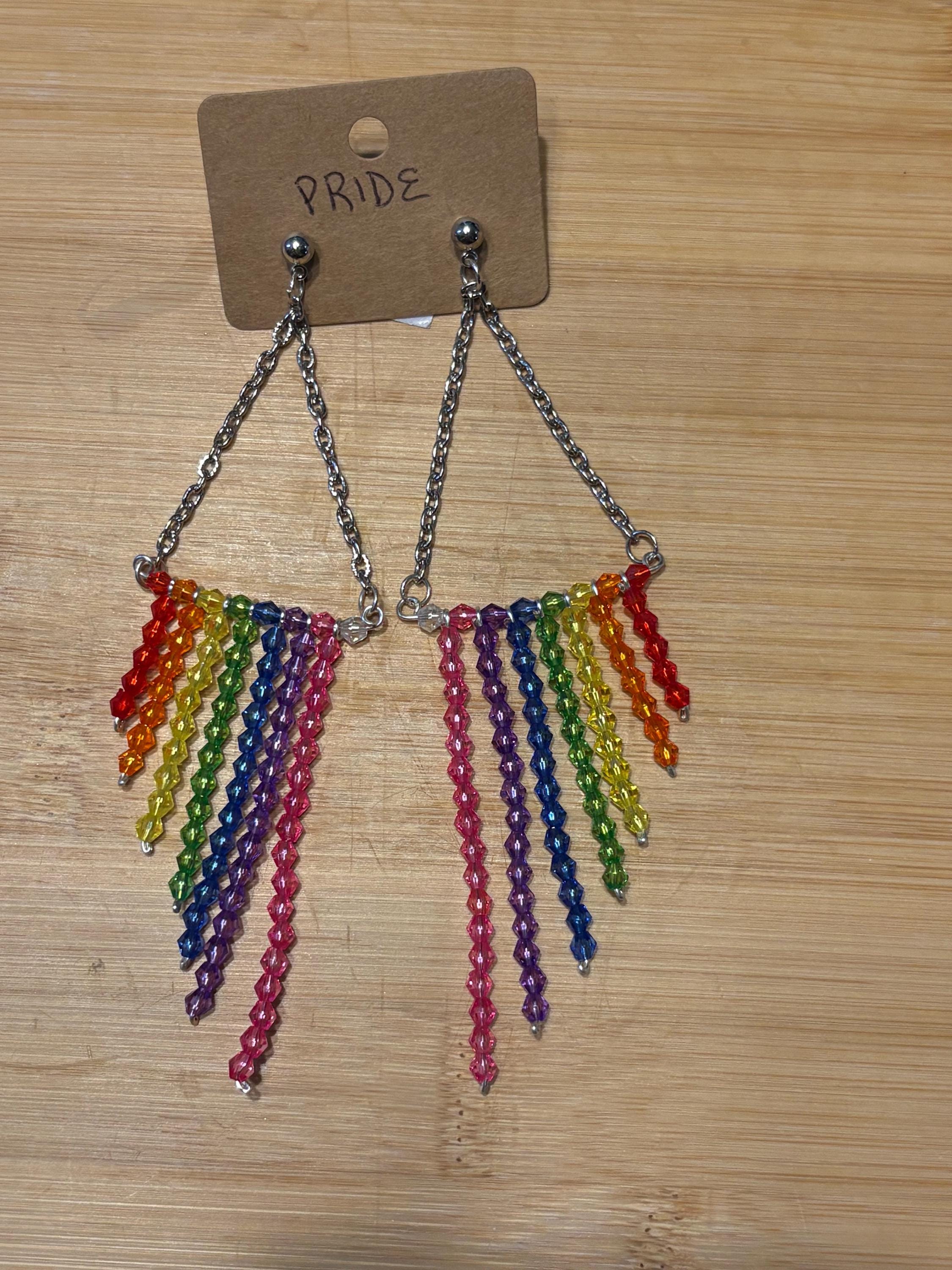 Pride 2 - Handmade Beaded Earrings