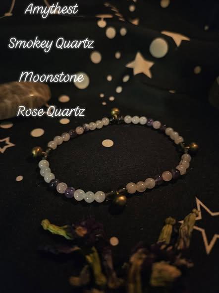Goddess Crystal Bracelets with Bells