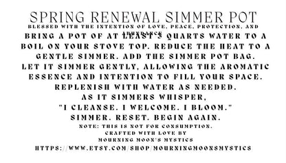 Spring Simmer Pot Kit | Citrus Berry Spice Stovetop Potpourri Home Fragrance
